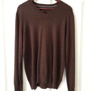 Brown banana republic sweater L merino wool